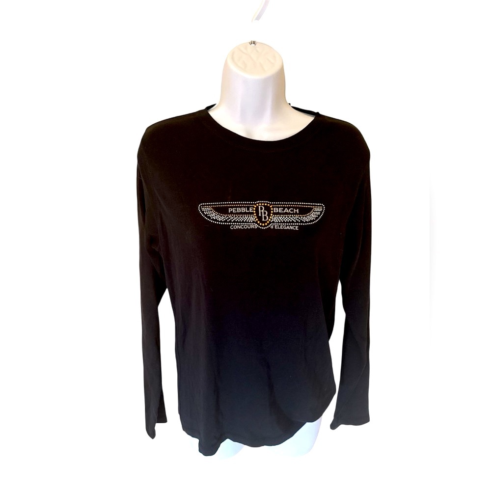 Pebble Beach Concours d’Elegance Women’s Long Sleeve T-shirt Black Size M